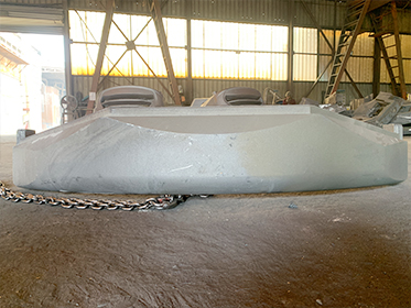 Zunhua Shengjian Fanrong Machinery Co., Ltd. kończy dostawę próbek przeciwwagi ogonowej do minikoparek nowego klienta